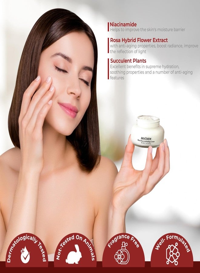 BIOCHEM Black Rose Activating Cream - Face Moisturizer 1.41 oz. / 40 - Image 5